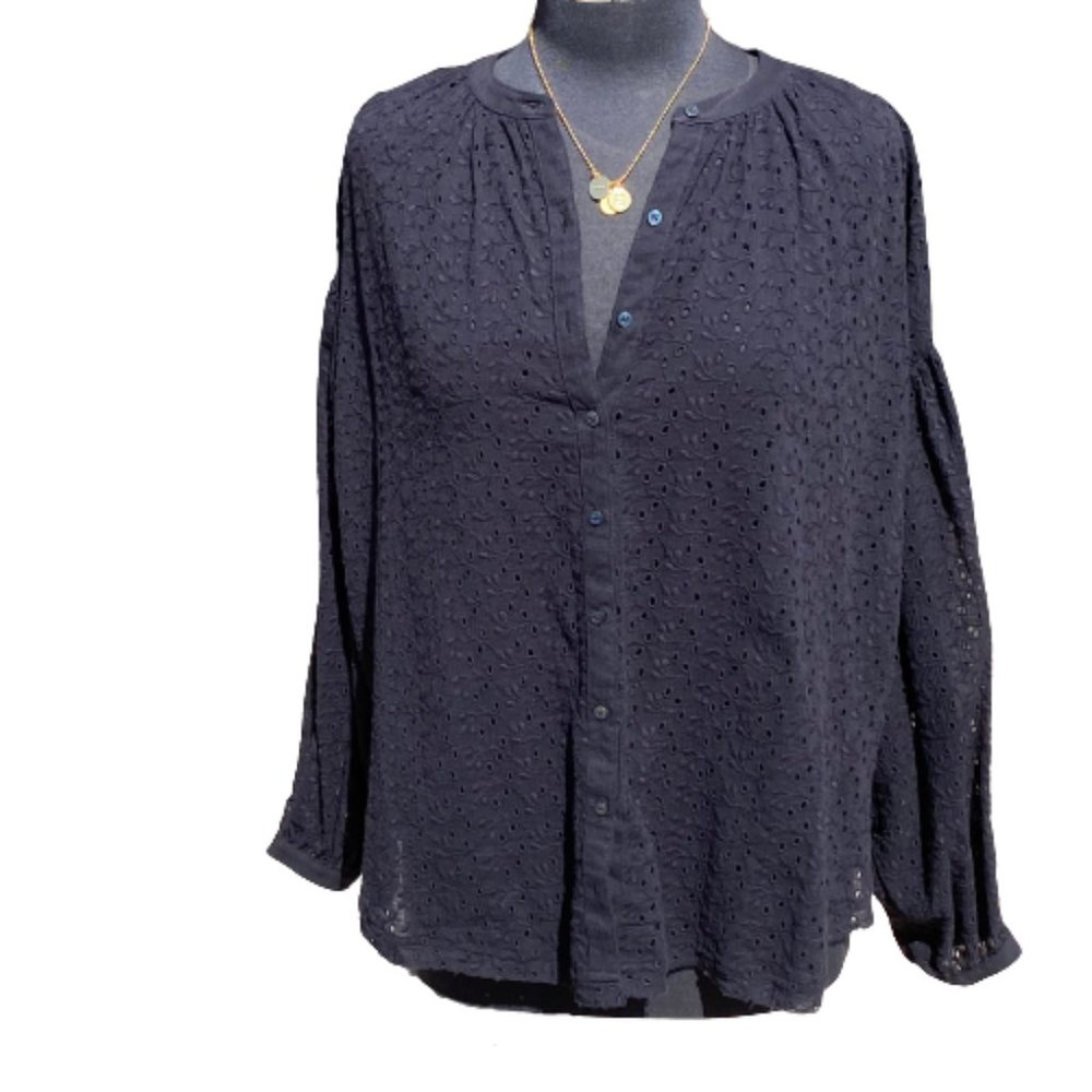 🆕Free People Maddison Eyelet Blouse size XS - Picture 7 of 10